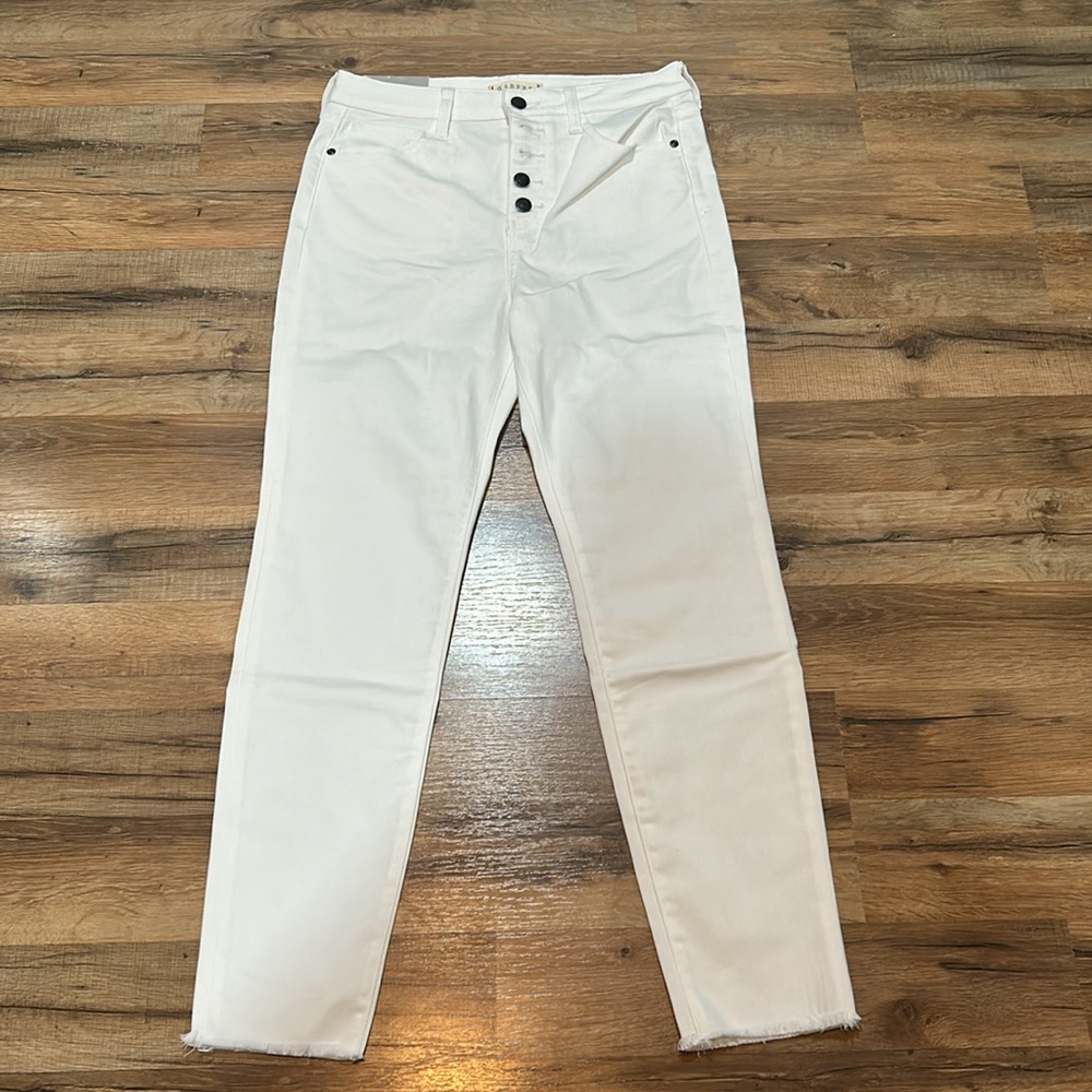 HARPER HERITAGE WOMENS HIGH RISE SKINNY PANTS WHITE NEW SIZE 29 - Picture 1 of 12